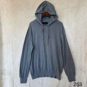 prAna Throw On Gray‎ Pullover Hoodie Sweater Men’s XXL Made In India